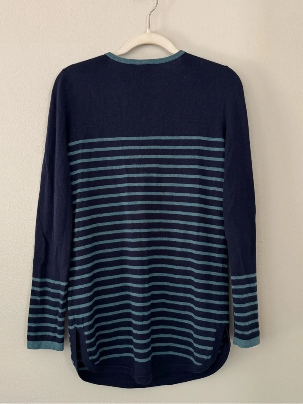 Tory Burch Odessa Sweater Tunic in Blue Stripe